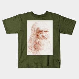 Portrait of Da Vinci Kids T-Shirt